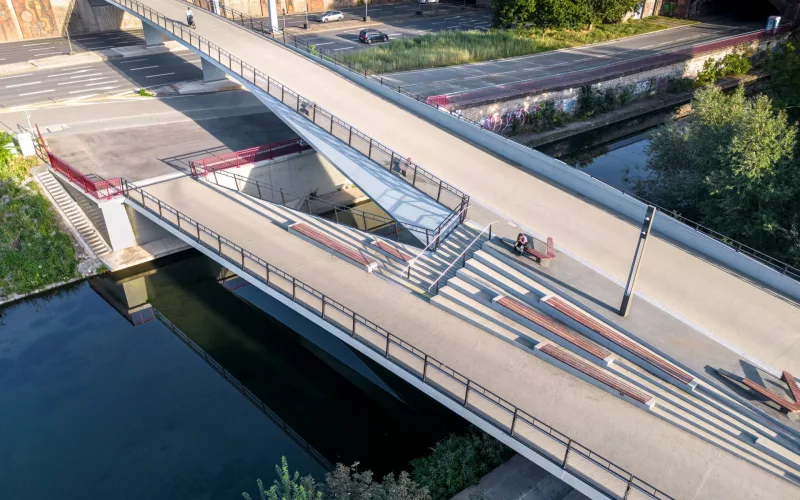 Promenadendeck Erfurt – Fuß- und Radwegbrücke