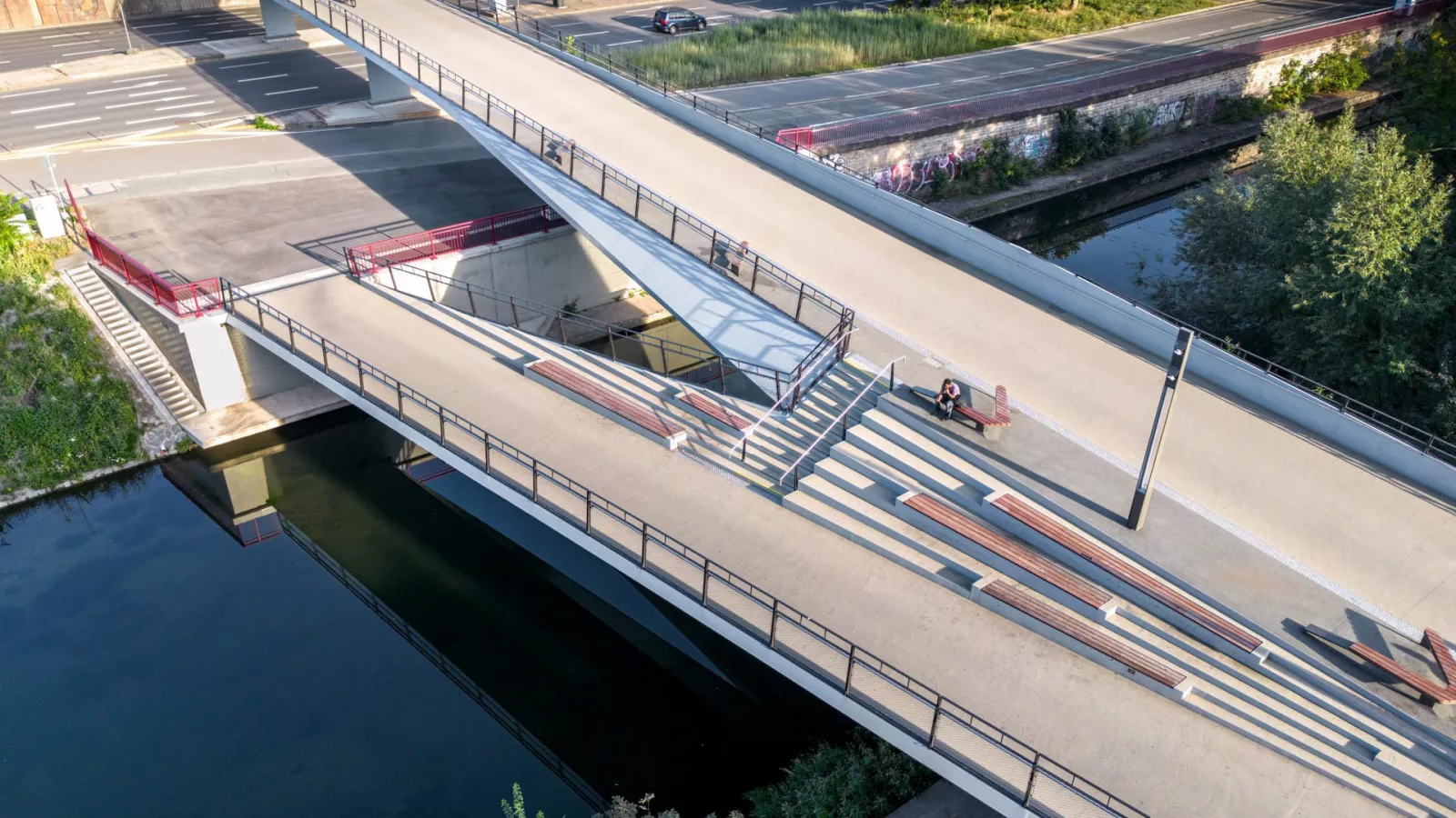 Promenadendeck Erfurt – Fuß- und Radwegbrücke